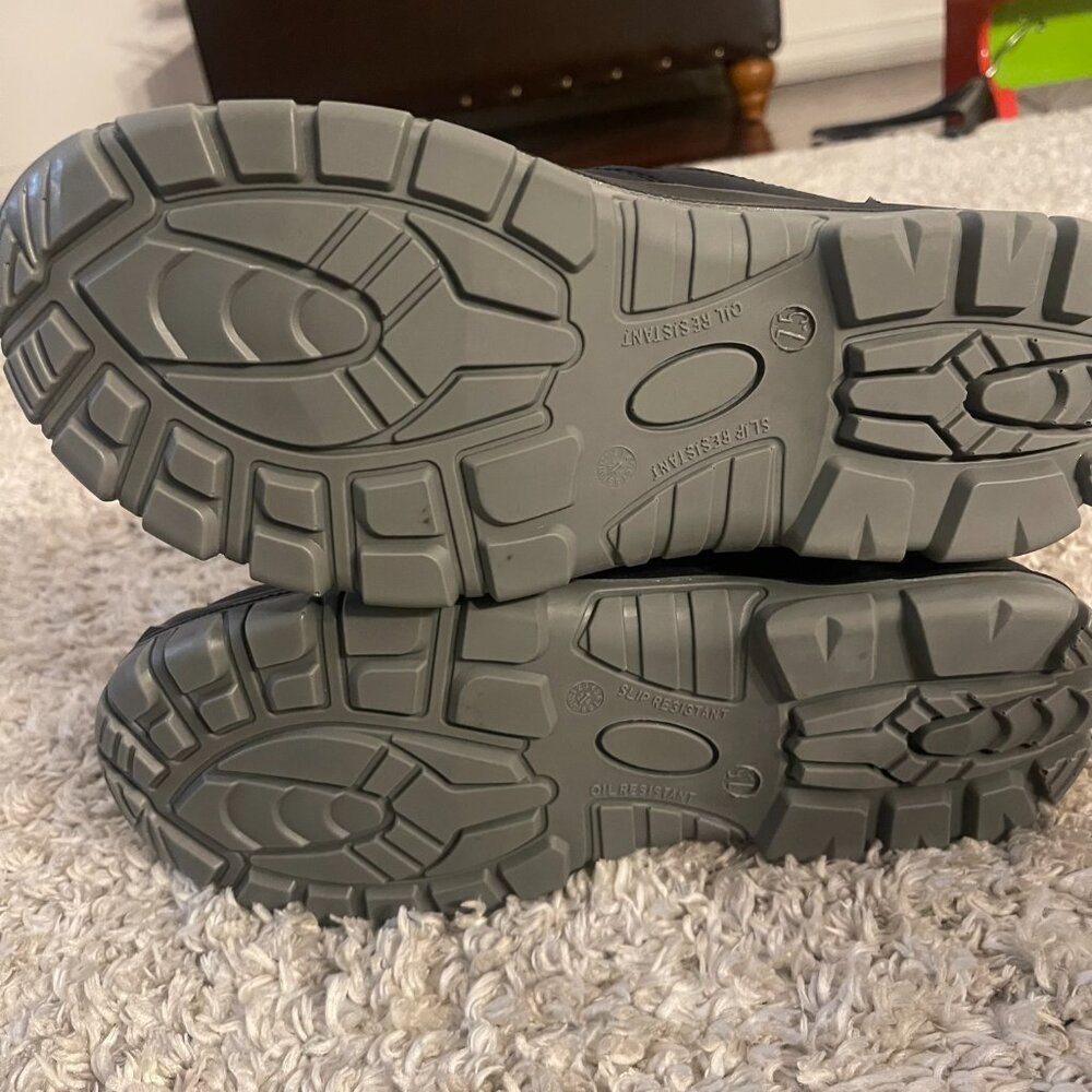 TAERDUN Safety Chelsea Work Boots Men’s 7.5 Black Slip/Oil Resistant Steel-Toe - Picture 6 of 8